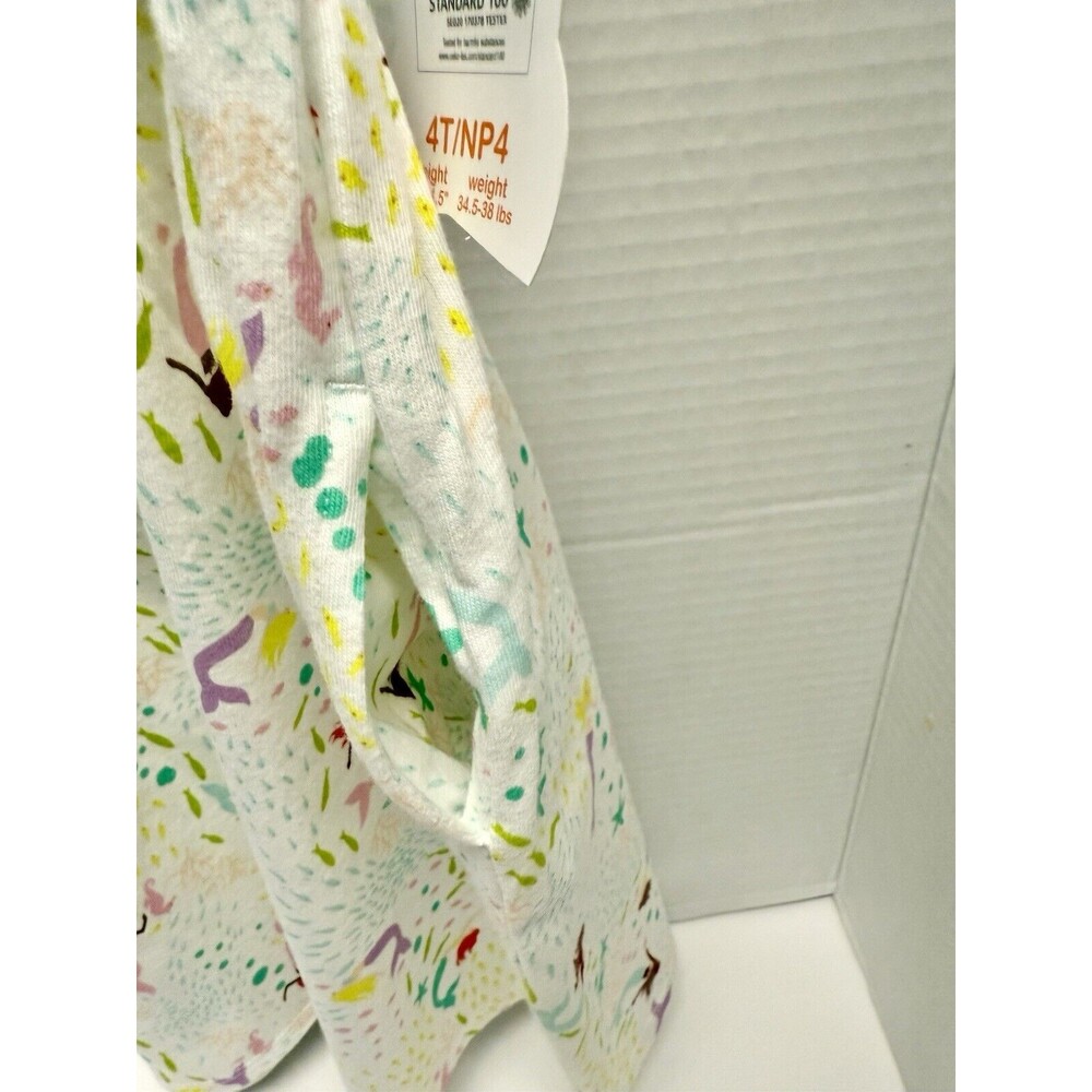 One Nation Sleeveless Summer Sundress, Sz 4T mermaid, seahorses, starfish New - Picture 5 of 7